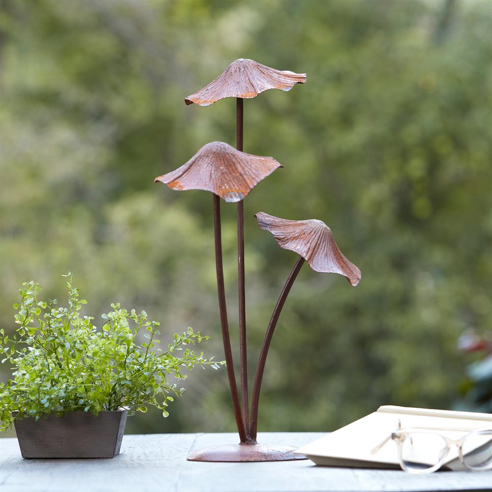 Mushroom Décor 18"H Iron