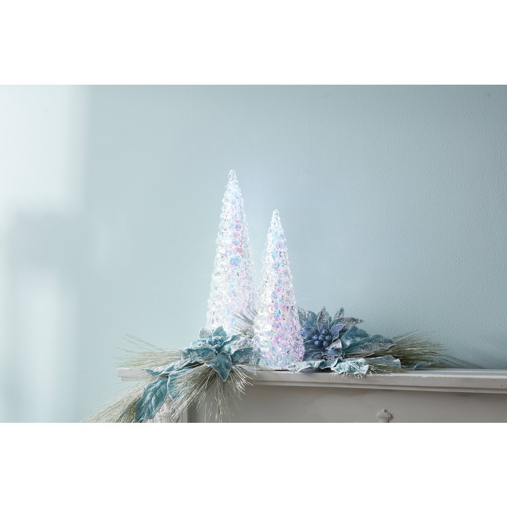Iridescent LED Pine Tree 17.5"H