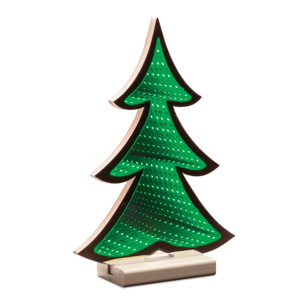 Green Pine Tree Ekkolight 11.75"H