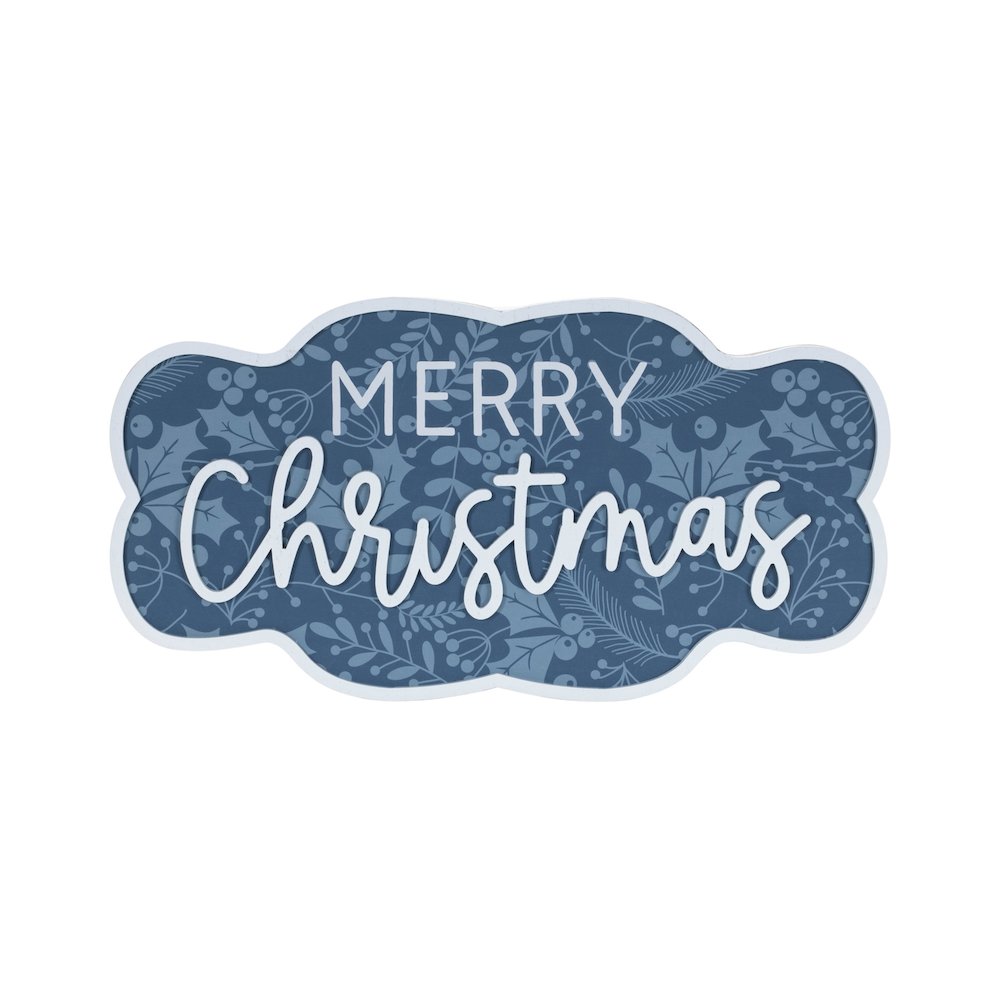 Wood Christmas Sentiment Sign (Set of 2)