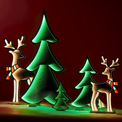 Deer with Scarf Ekkolight 23.5"H