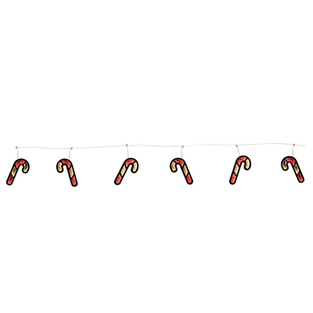 Candy Cane Ekkolight Garland 68"L