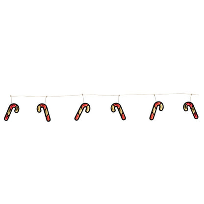 Candy Cane Ekkolight Garland 68"L