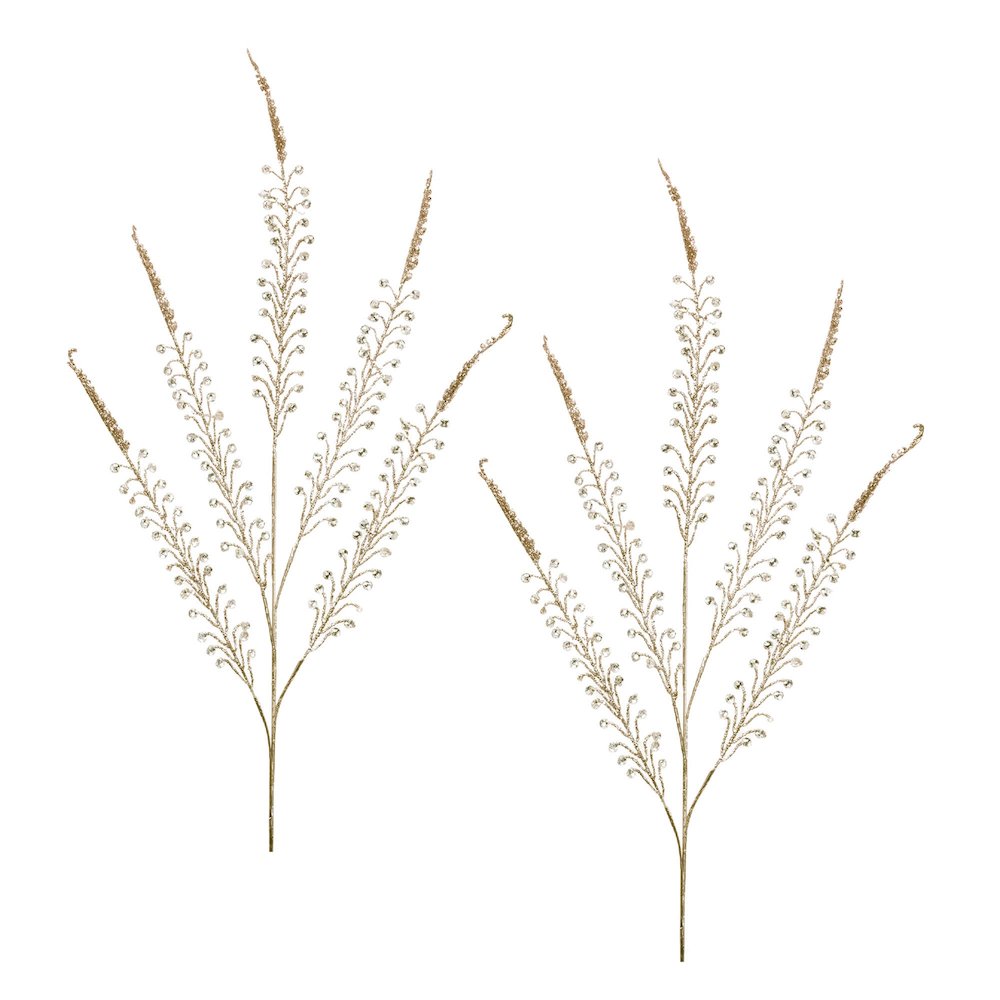 Beaded Fern Spray (Set of 2)