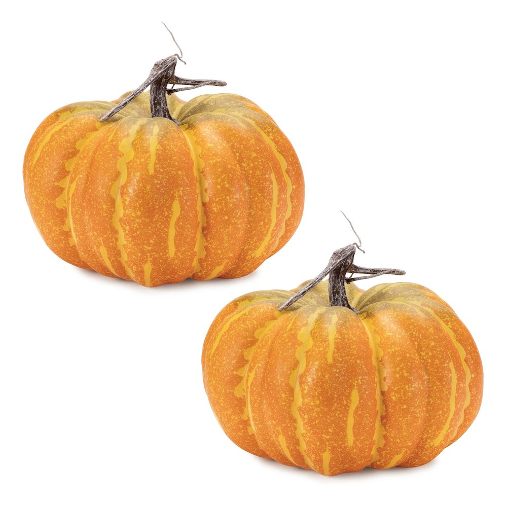 Foam Pumpkin Decor (Set of 2)
