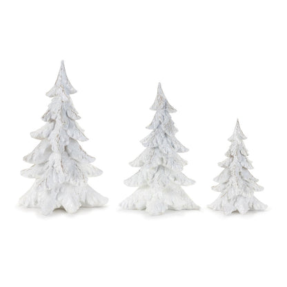 Glittered Pine Tree (Set of 3)