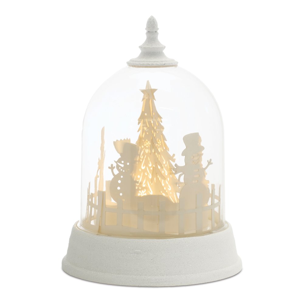 LED Rotating Snowman Globe 8.5"H