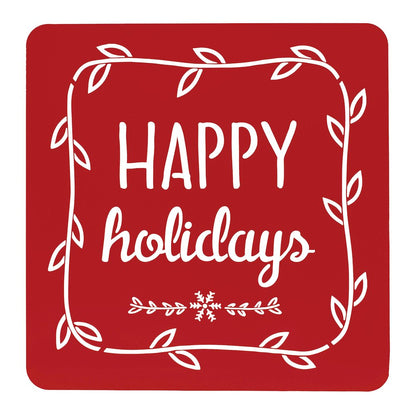 Cut Metal Holiday Sentiment Sign (Set of 2)