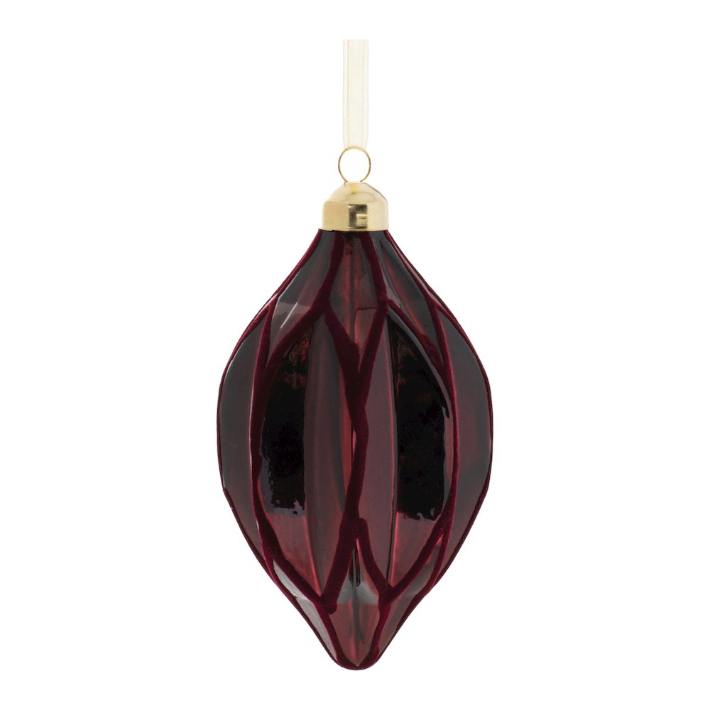 Velvet Glass Ornament (Set of 6)
