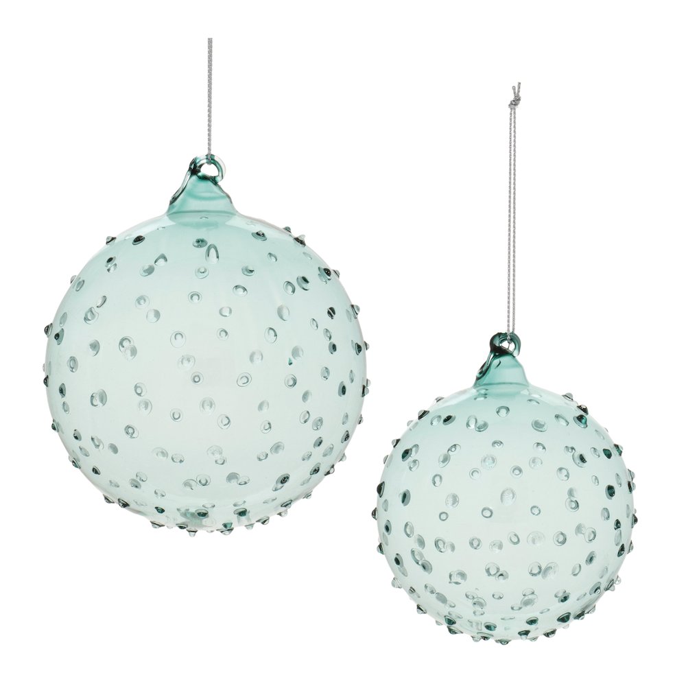 Hobnail Glass Ball Ornament (Set of 12)