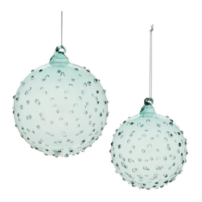 Hobnail Glass Ball Ornament (Set of 12)
