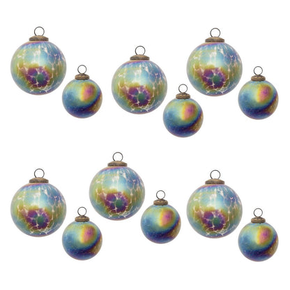 Iridescent Glass Ball Ornament (Set of 12)