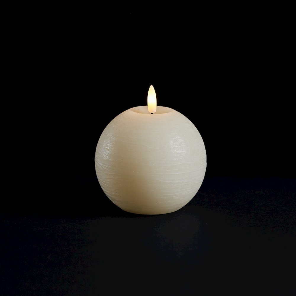 FIA Wick Ivory Round Candle (Set of 2)