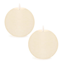 FIA Wick Ivory Round Candle (Set of 2)