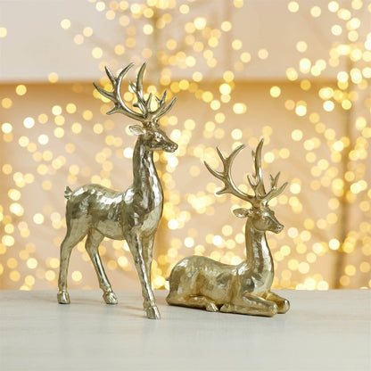Holiday Deer Figurine (Set of 4)