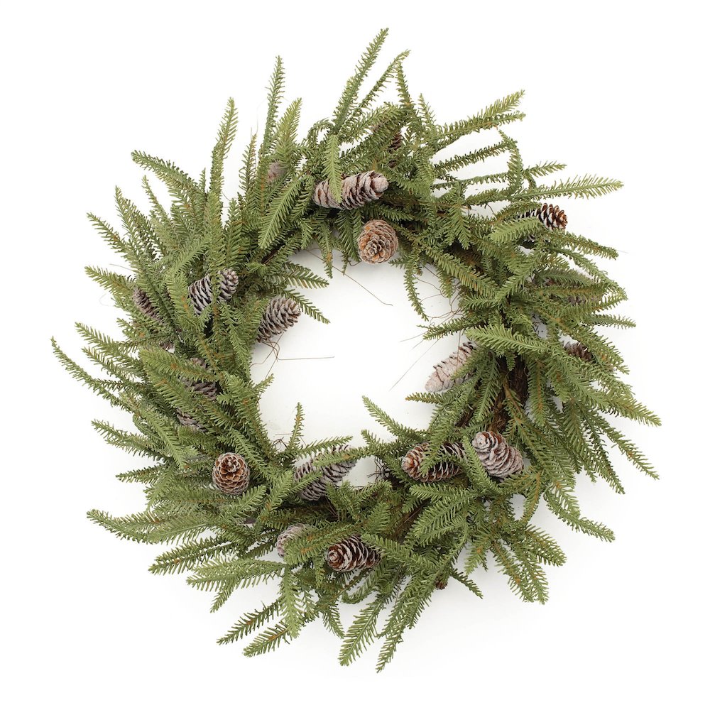 Pine and Pinecone Wreath 24"D