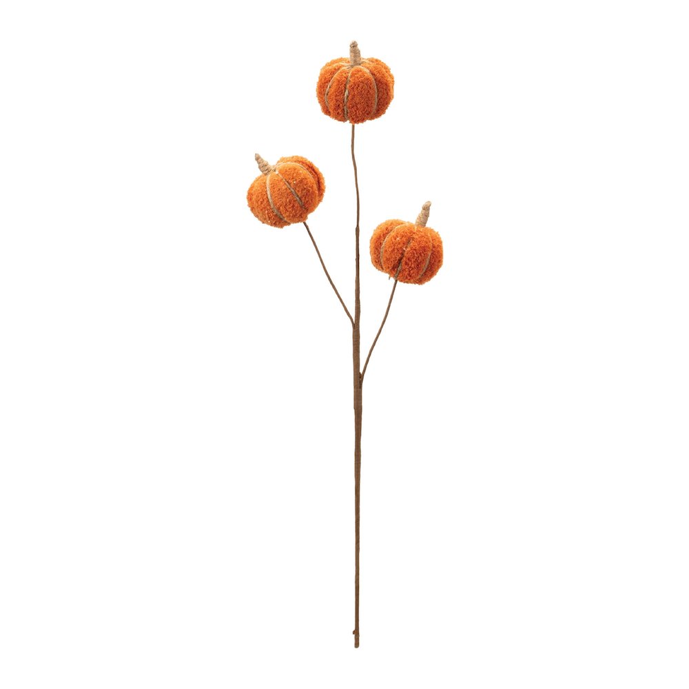 Plush Fall Pumpkin Spray (Set of 2)