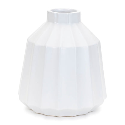 Ribbed Ceramic Vase (Set of 2)