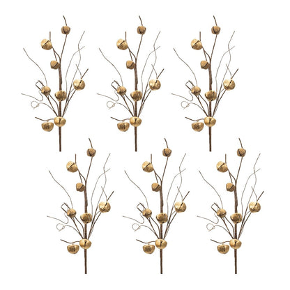 Sleigh Bell Twig Spray (Set of 6)