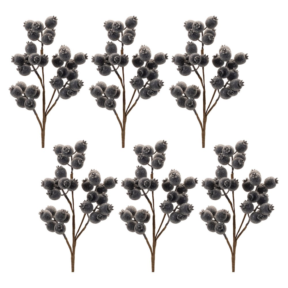 Beaded Berry Spray (Set of 6)