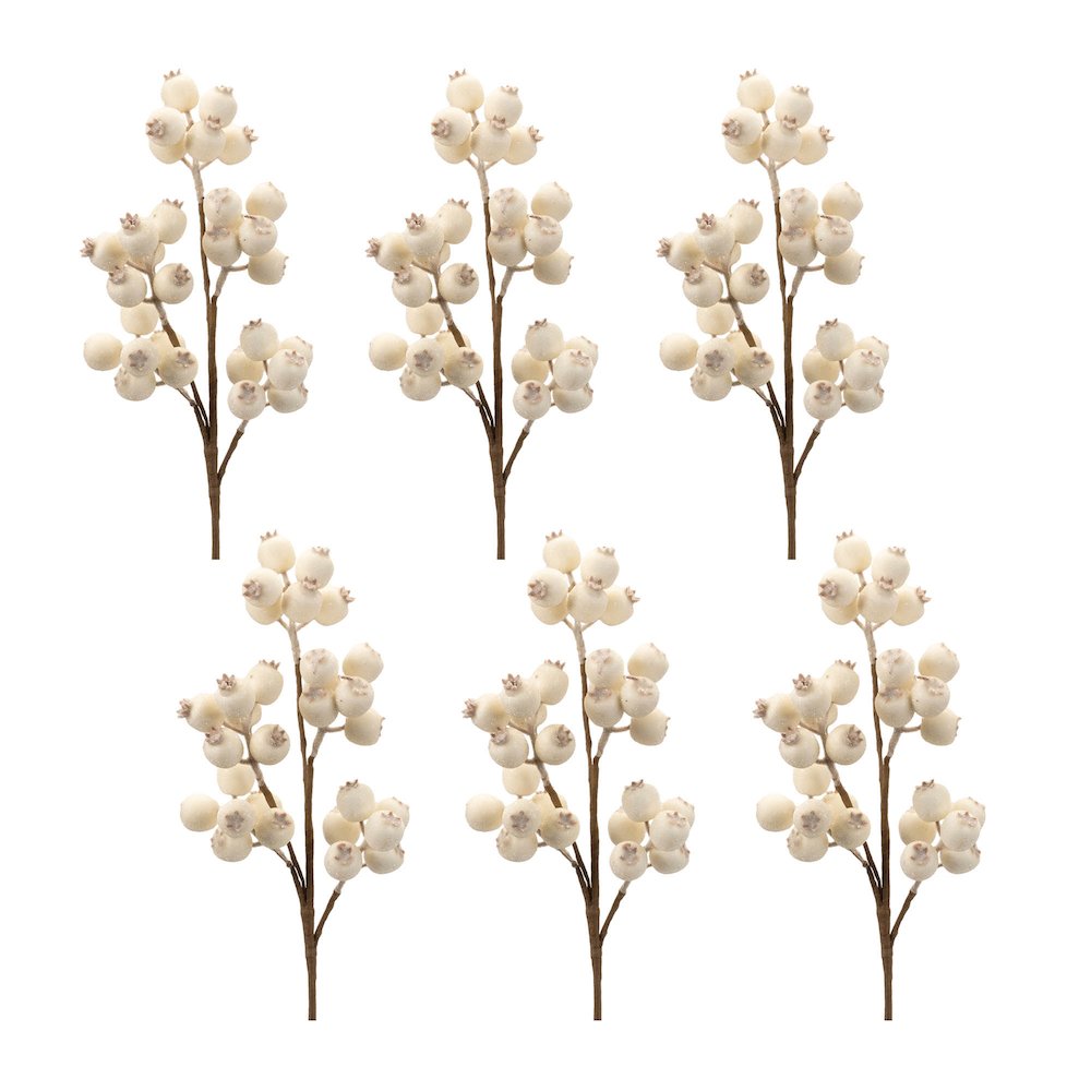 Beaded Berry Spray (Set of 6)
