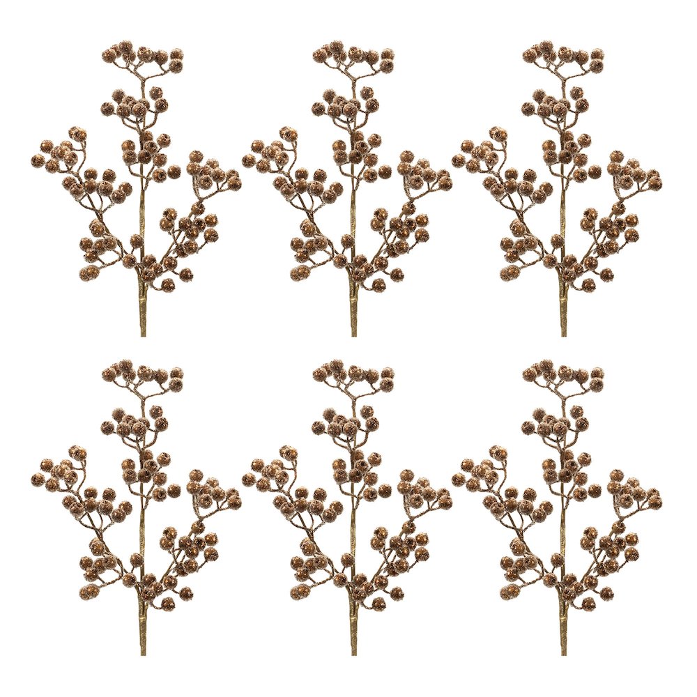 Beaded Berry Spray (Set of 6)