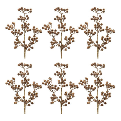 Beaded Berry Spray (Set of 6)