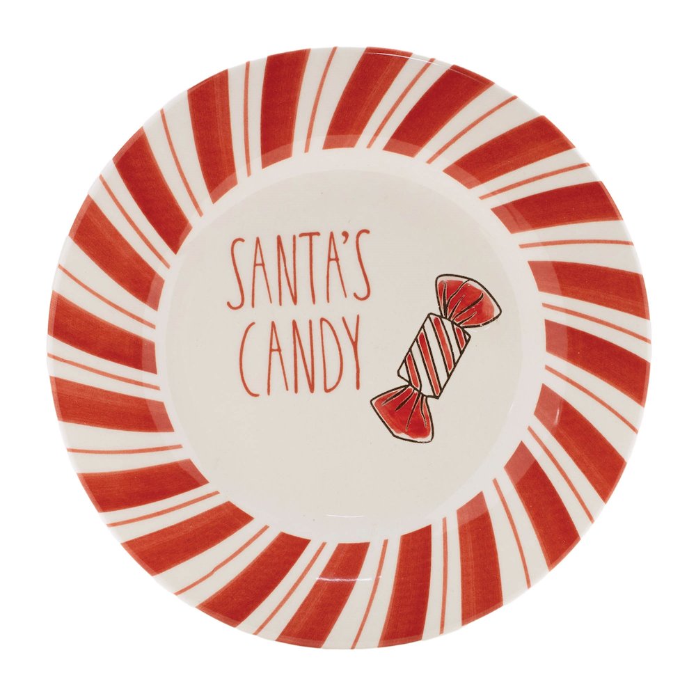 Ceramic Santa Candy Plate (Set of 4)