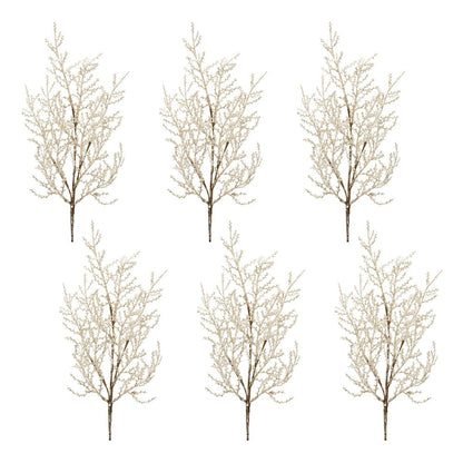 Glittered Pine Spray (Set of 6)