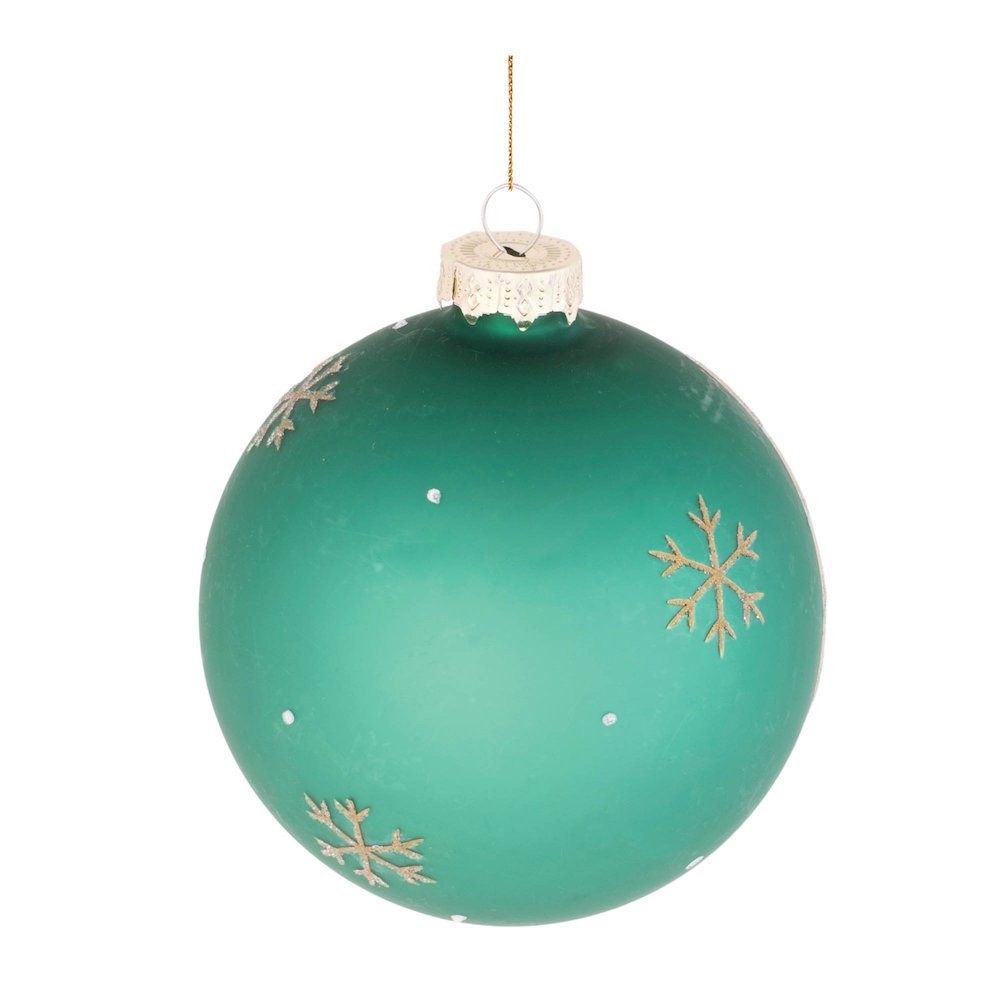 Beaded Pine Tree Ball Ornament (Set of 6)