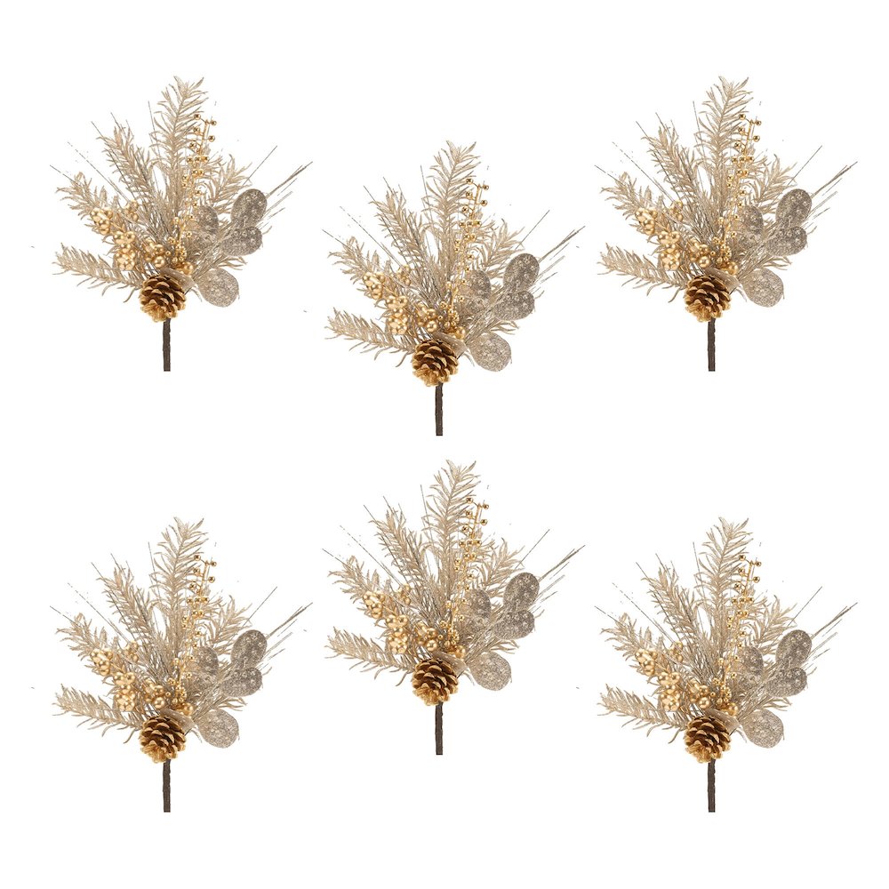 Mixed Pine Eucalyptus Spray (Set of 6)
