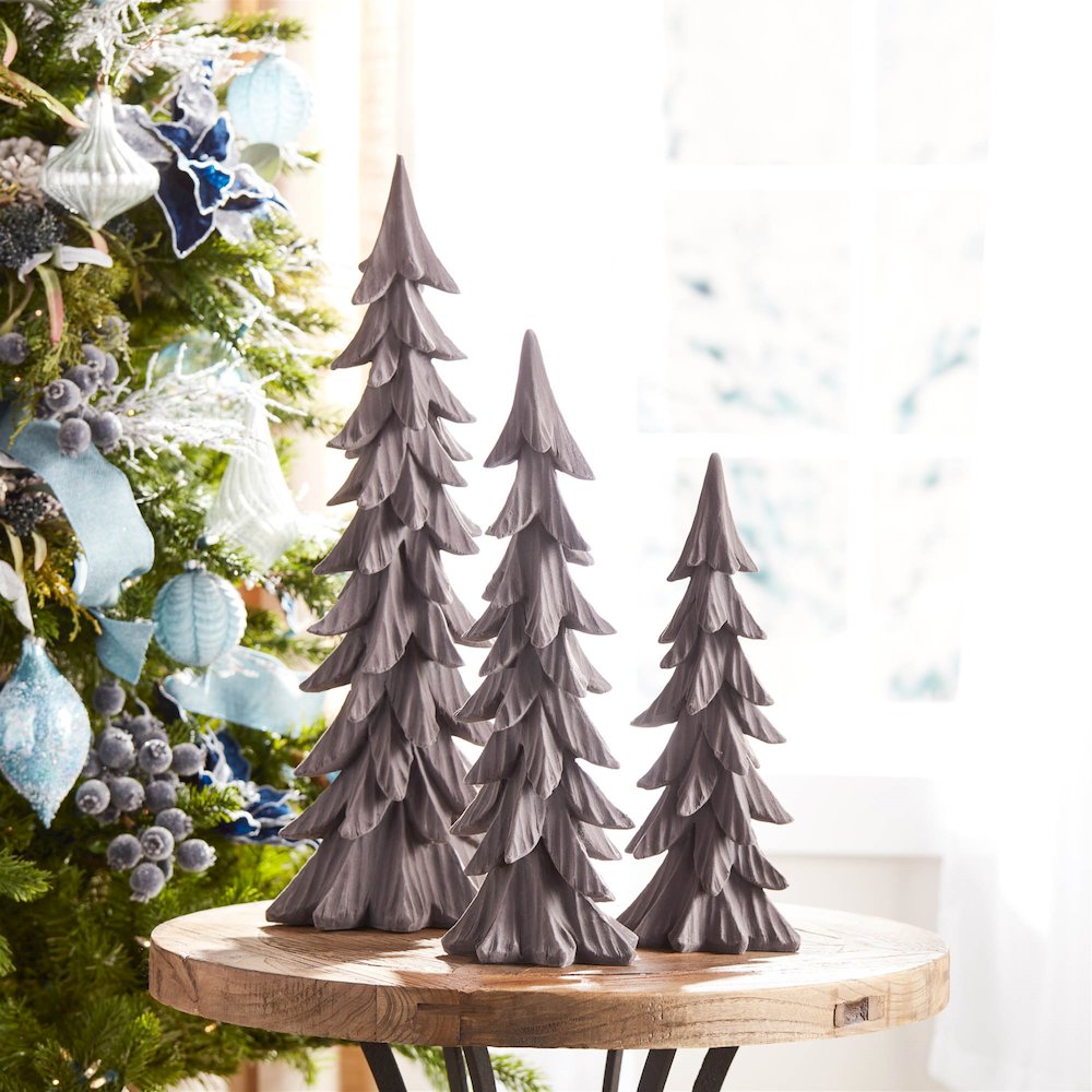 Velvet Pine Tree (Set of 3)