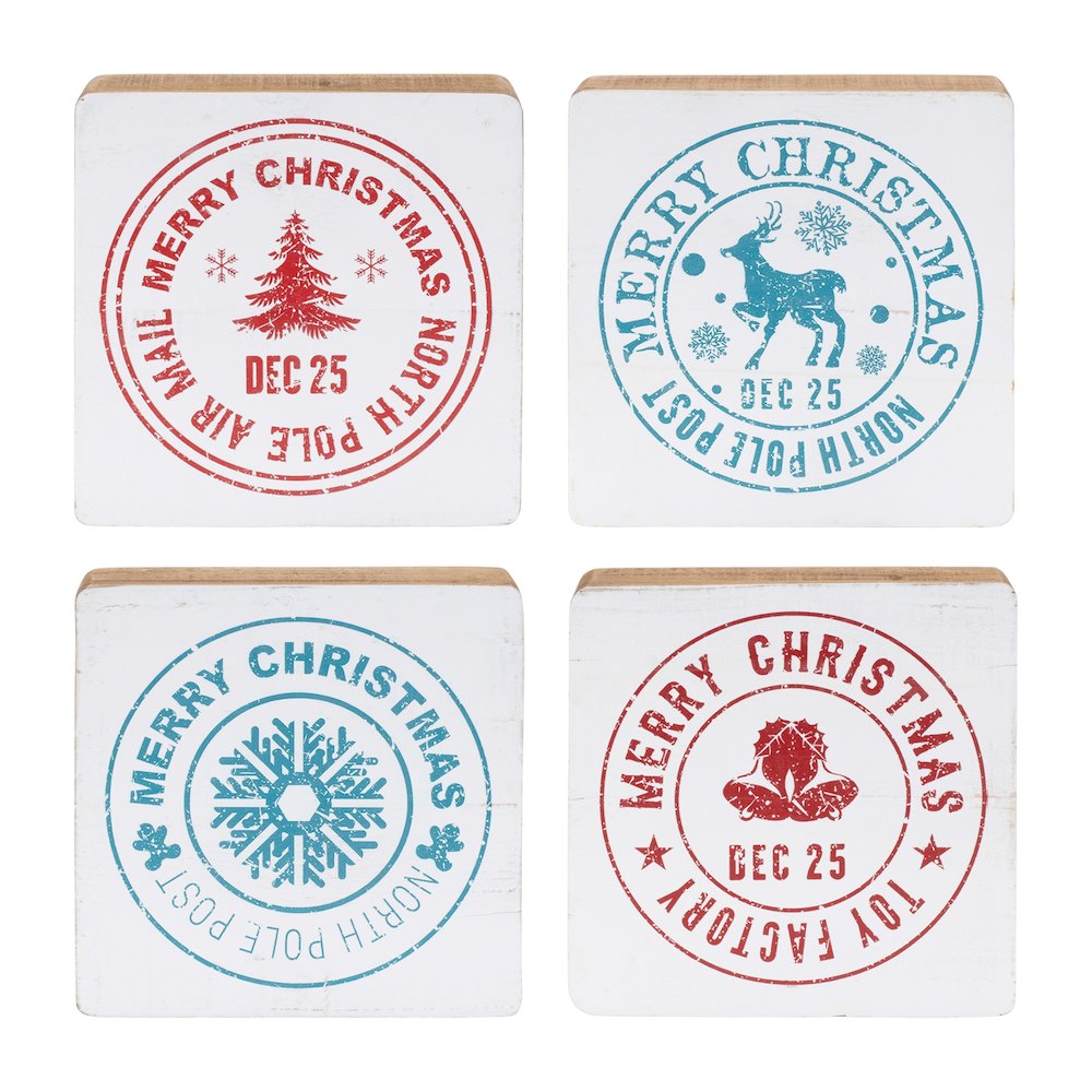 Postal Christmas Stamp (Set of 4)