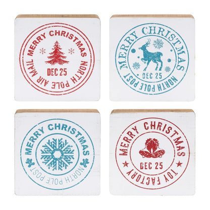 Postal Christmas Stamp (Set of 4)