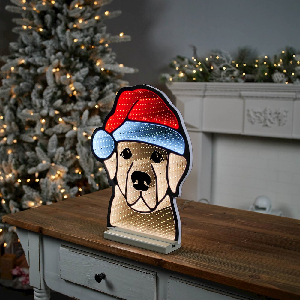 Holiday Dog Ekkolight 16.5"H