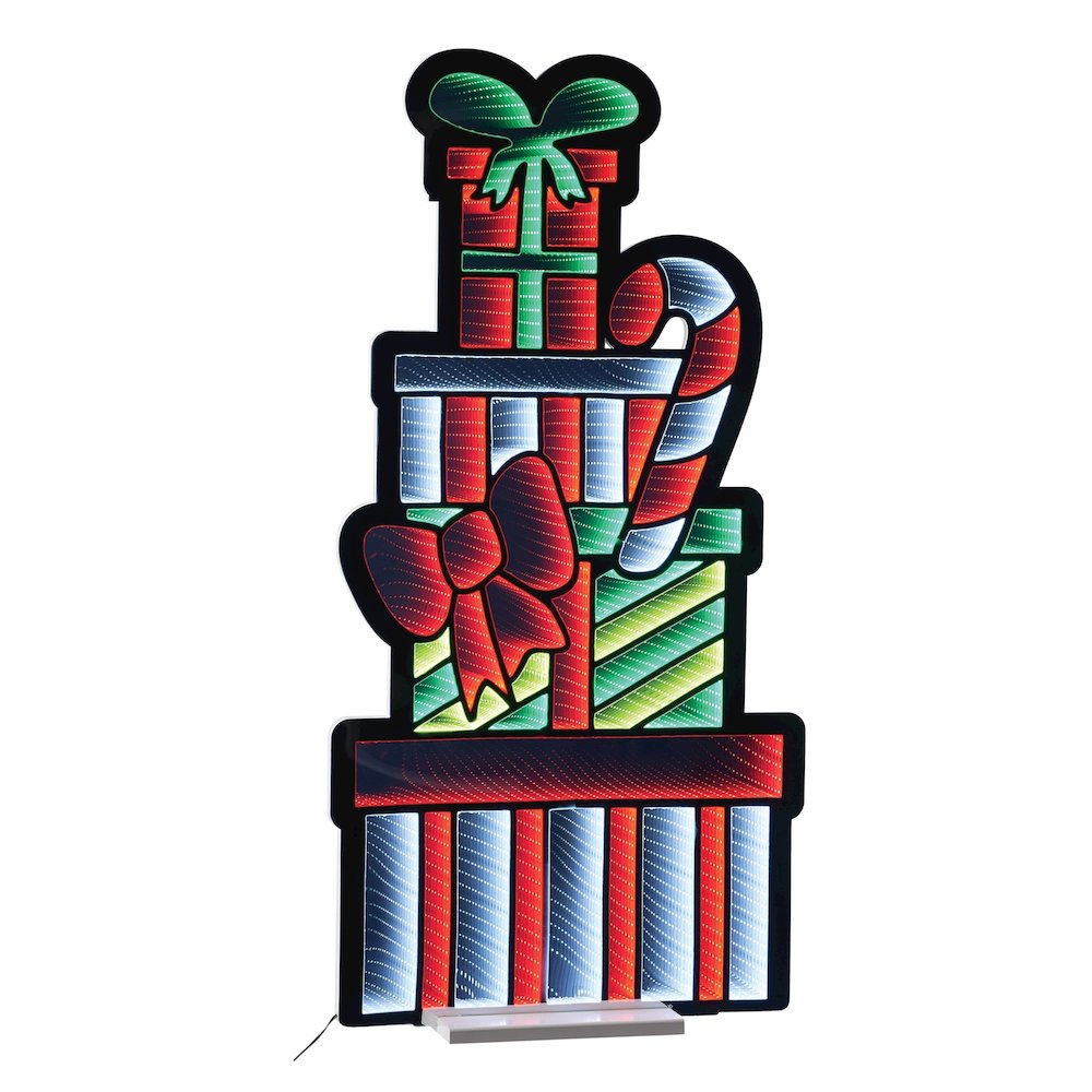 Package Stack and Candy Cane Ekkolight 47"H