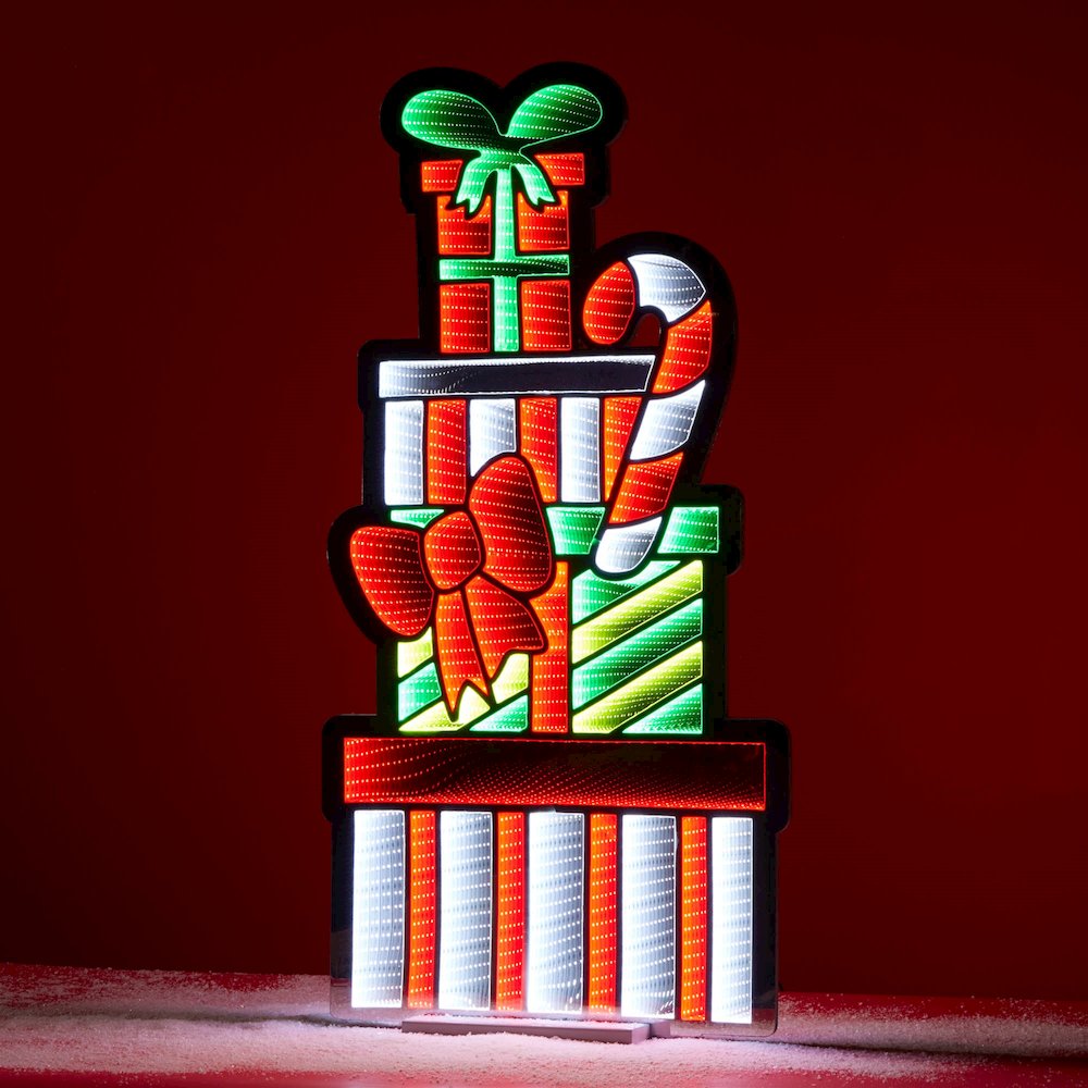 Package Stack and Candy Cane Ekkolight 47"H