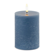 FIA Wick Blue Pillar Candle (Set of 2)