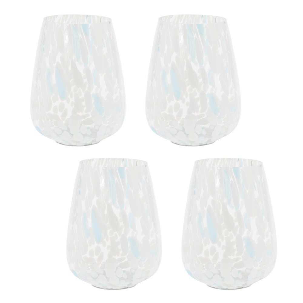 Painted Glass Candle Holder Vase (Set of 4)