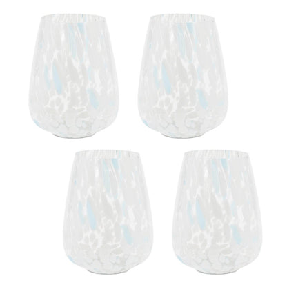 Painted Glass Candle Holder Vase (Set of 4)