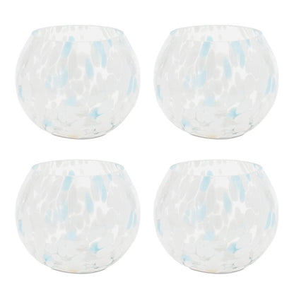 Painted Glass Candle Holder Vase (Set of 4)