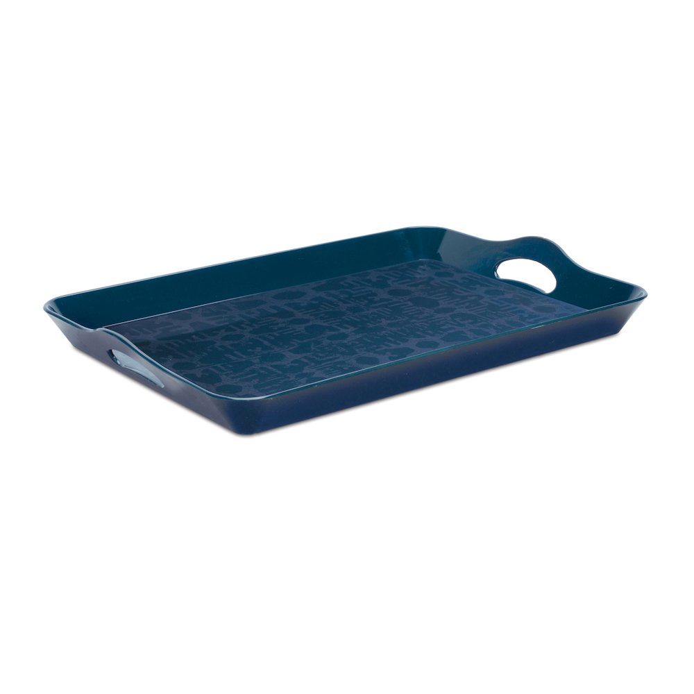 Abstract Geometric Print Tray 17"L