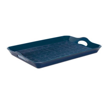 Abstract Geometric Print Tray 17"L