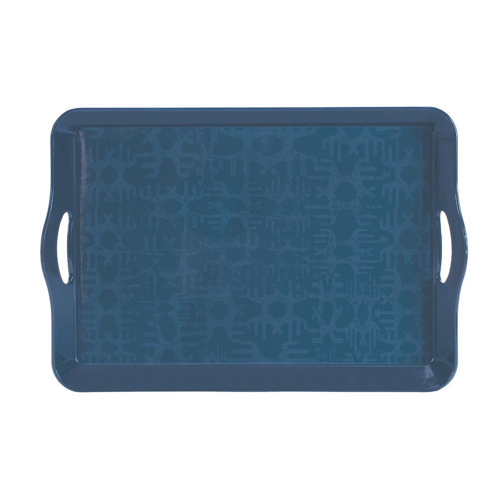 Abstract Geometric Print Tray 17"L