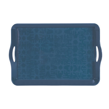 Abstract Geometric Print Tray 17"L