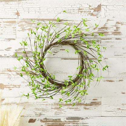 Mini Leaf Twig Wreath 22"D