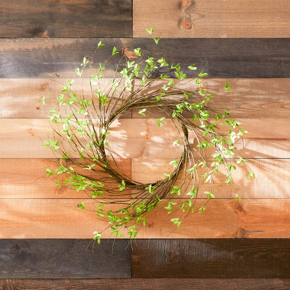 Mini Leaf Twig Wreath 22"D