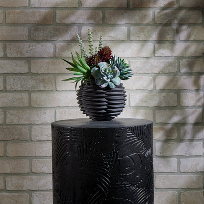 Ribbed Ceramic Bud Vase (Set of 2)