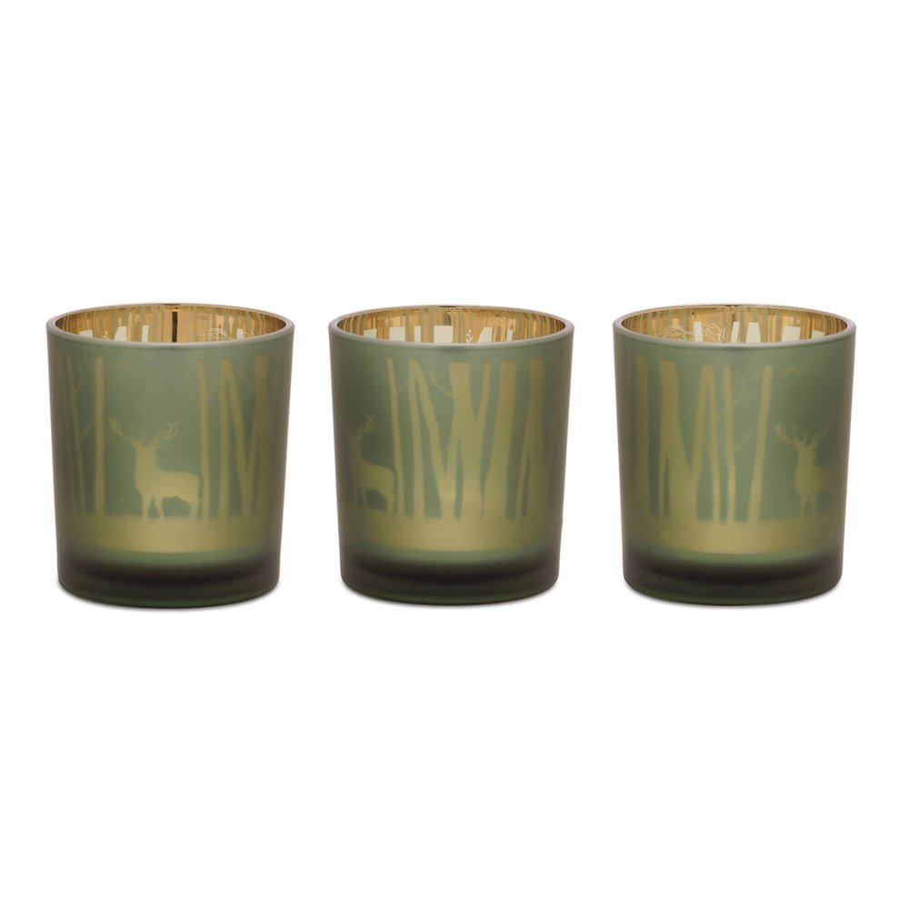 Mossy Oak Deer Votive (Set of 3)