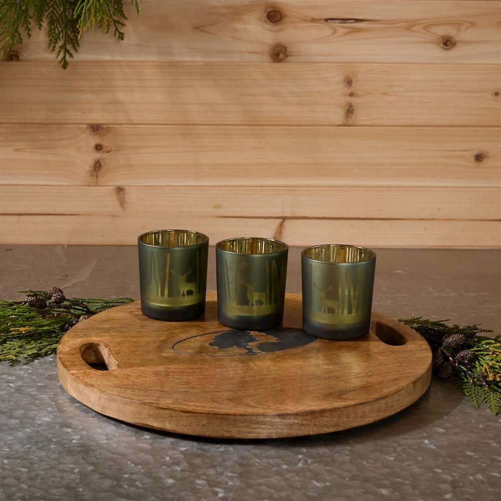 Mossy Oak Deer Votive (Set of 3)